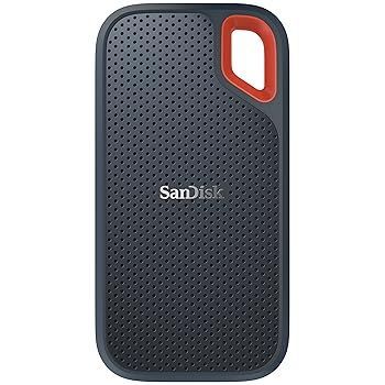 【中古】(非常に良い)SanDisk ポータブルSSD 500GB 【PS4 メーカー動作確認済】 USB3.1 Gen2 防滴 耐振 耐衝撃 SDSSDE60-500G-J25 Extreme Portable