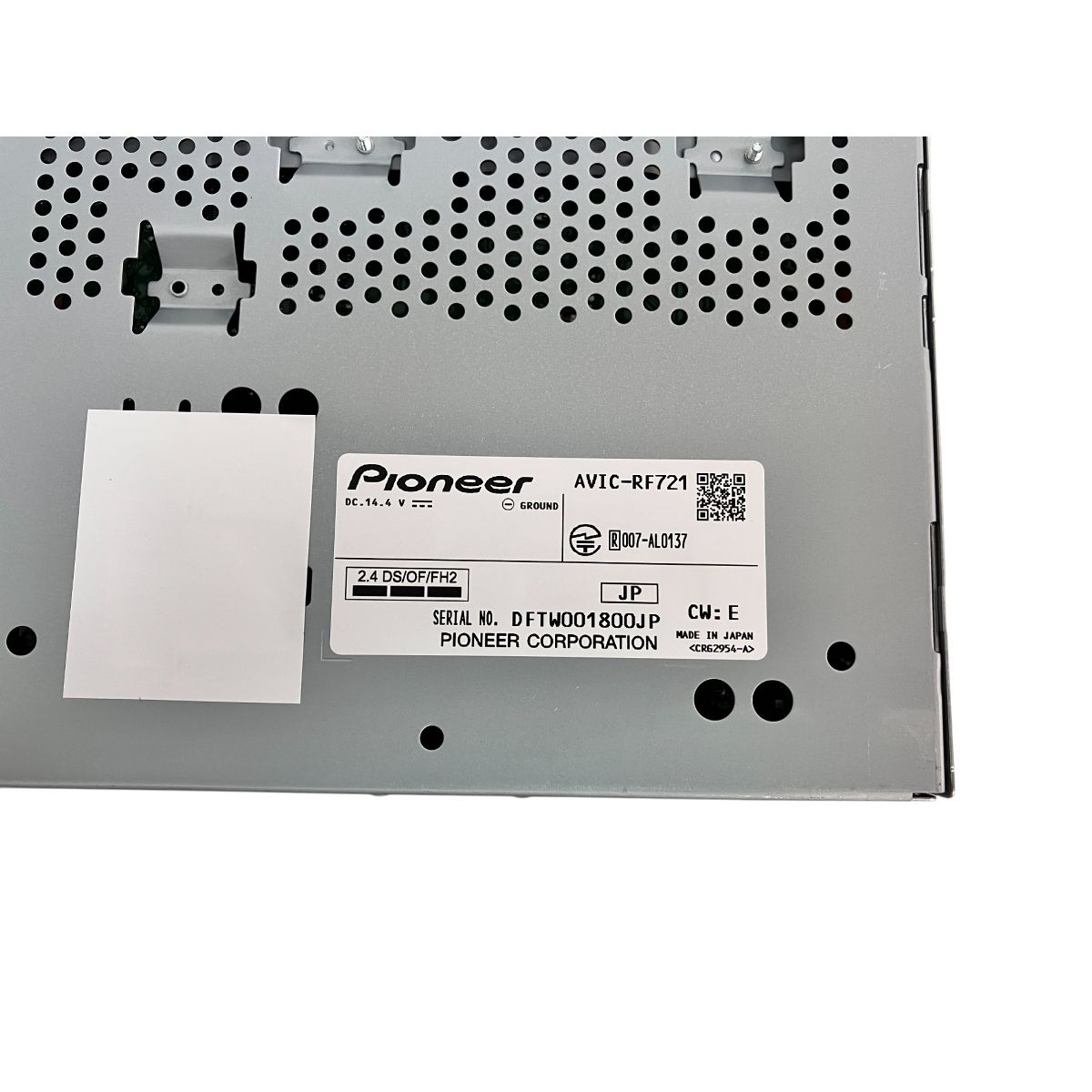 Pioneer AVIC-RF721 carrozzeria 9型 カーナビ フローティング