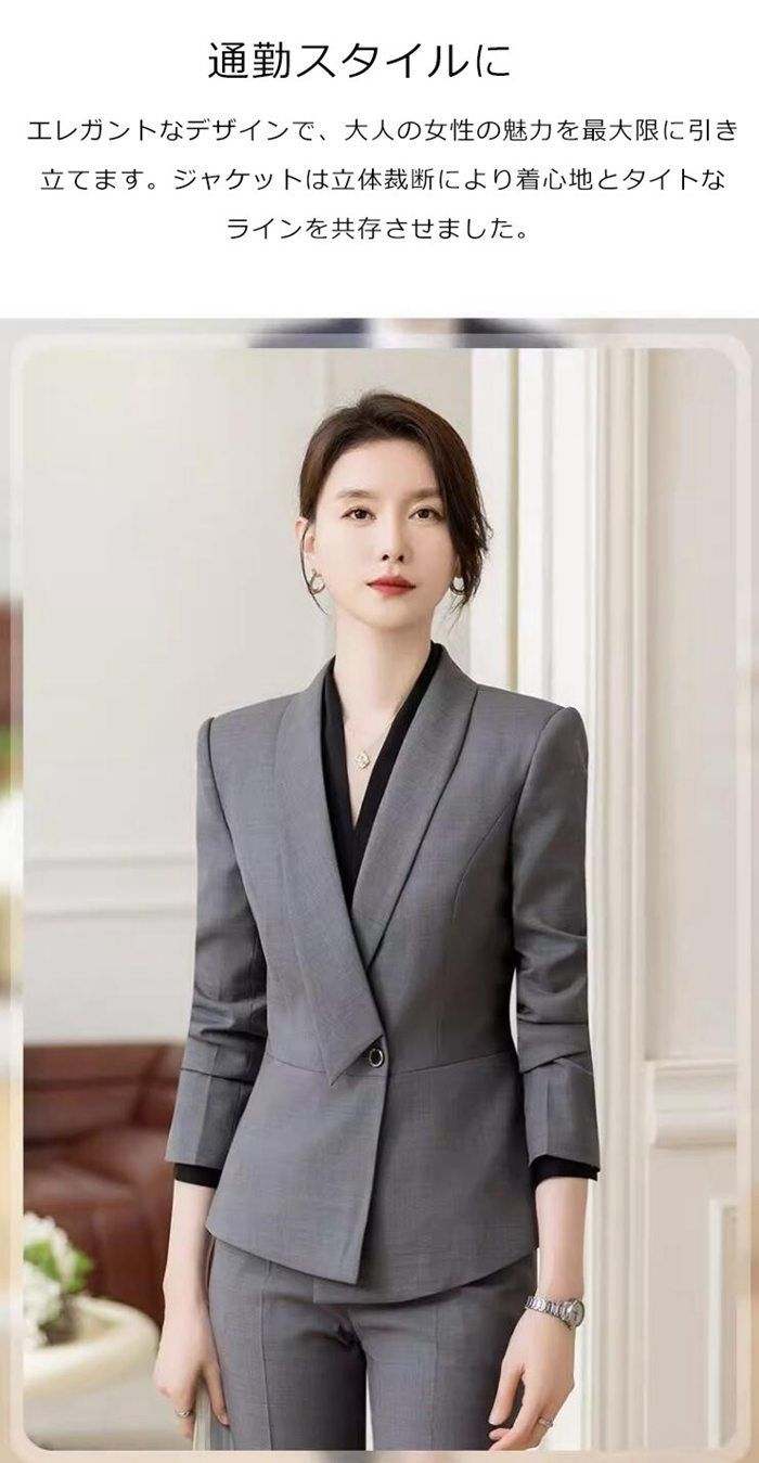 ーツ 蒸し暑 レディース入学式リクルートスーツ OLコートジャケット  