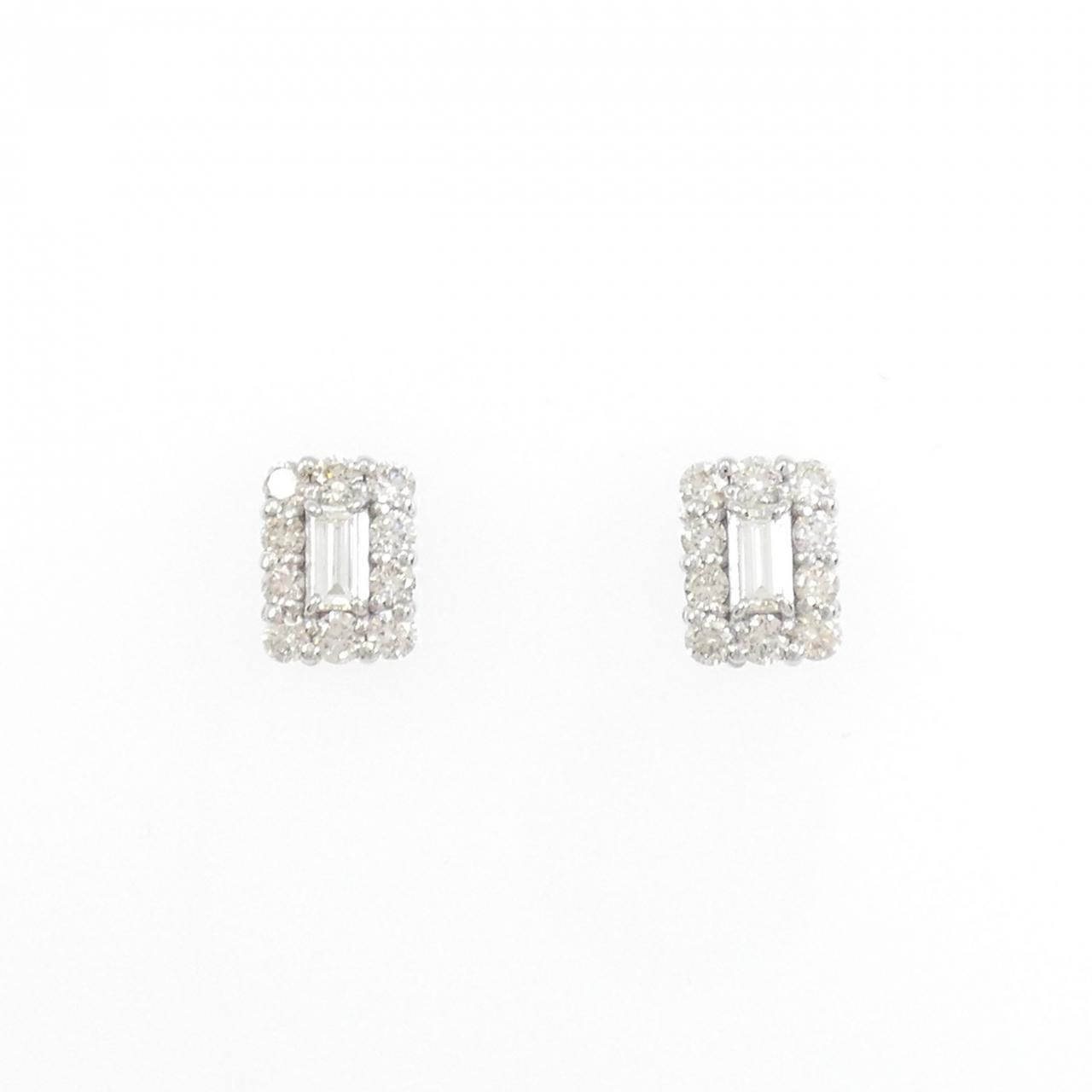 PT900 ダイヤモンド ピアス 0.60CT