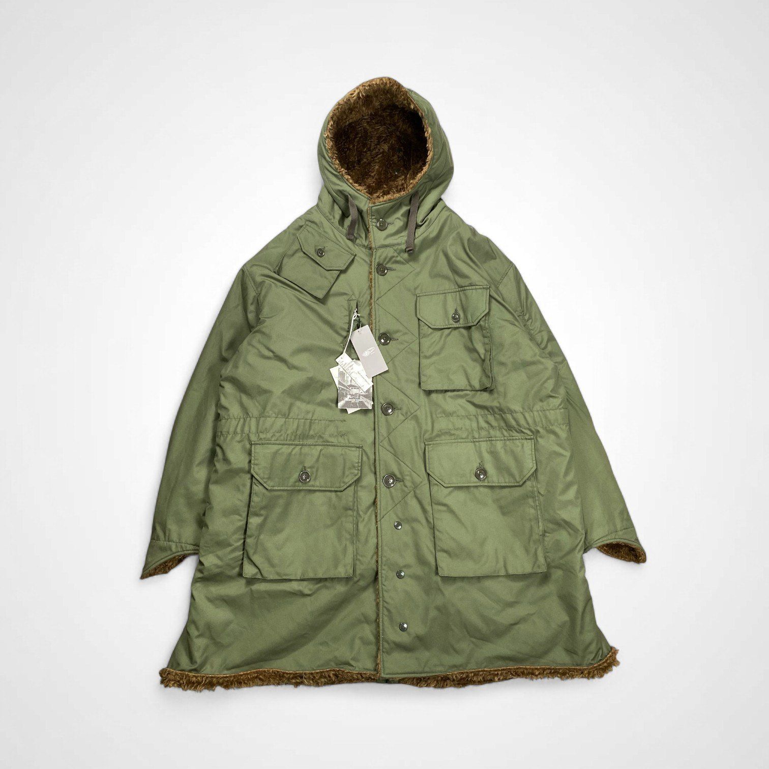 ENGINEERED GARMENTS × BEAMS PLUS | Reversible Field Fur Coat タグ付 参考定価 117 000 tax SIZE L