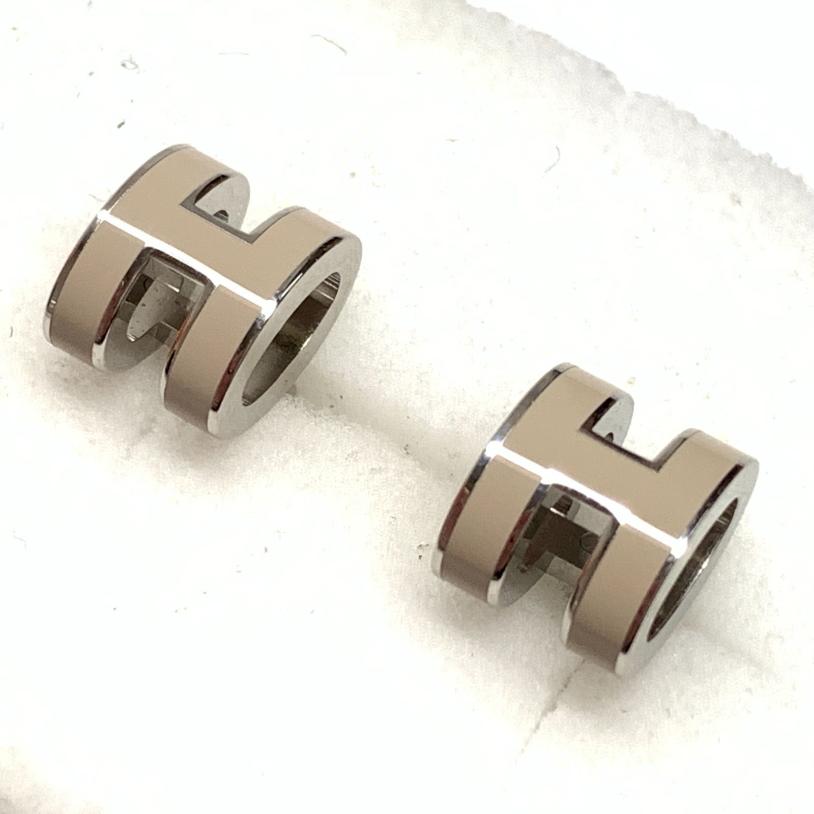 f001 B 2 未使用品 HERMES エルメス ネックレス / ピアス ミニポップ