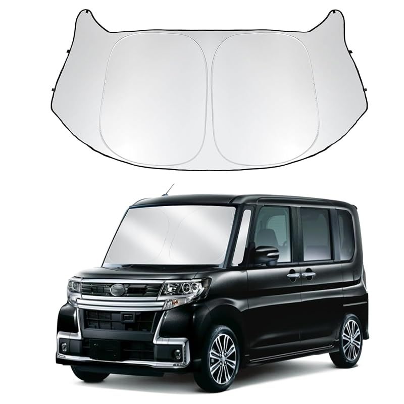 大人気，品質保証 ASZSK ダイハツ タント タントカスタム 3代目 LA600S/LA610S型 専用 サンシェード フロント シェードカーテ 車 フロント ガラス用 シェード 日除け UVカット 遮光 車中泊 折り畳み式 取付簡単 内装 IoTデバイス(スマートデバイス)