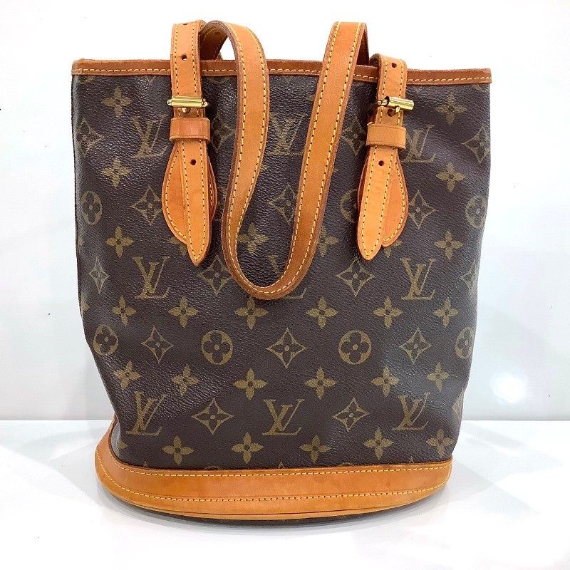 LOUIS VUITTON ルイヴィトン Louis Vuitton モノグラム バケットPM M42238 ポーチ無し トート ハンドバッグ JA-24558