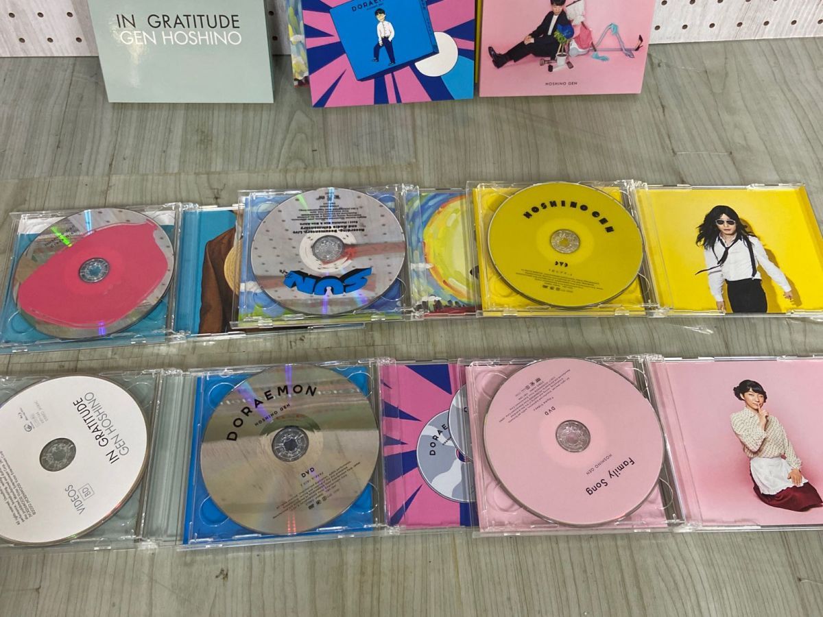 3-▲計23枚組（CD12枚+DVD11枚） 収納BOX入 星野源 GRATITUDE GEN HOSHINO single シングル 2010-2020