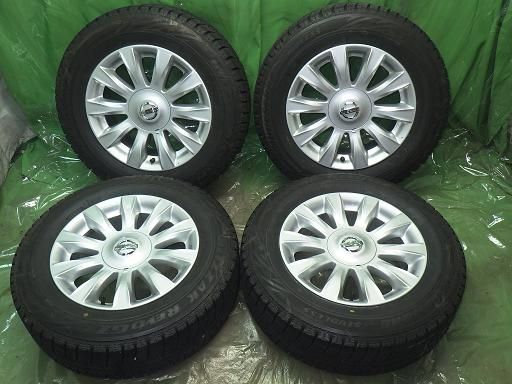 【中古】スタッドレス ティアナ純正 16インチ BRIDGESTONE ブリザックGZ