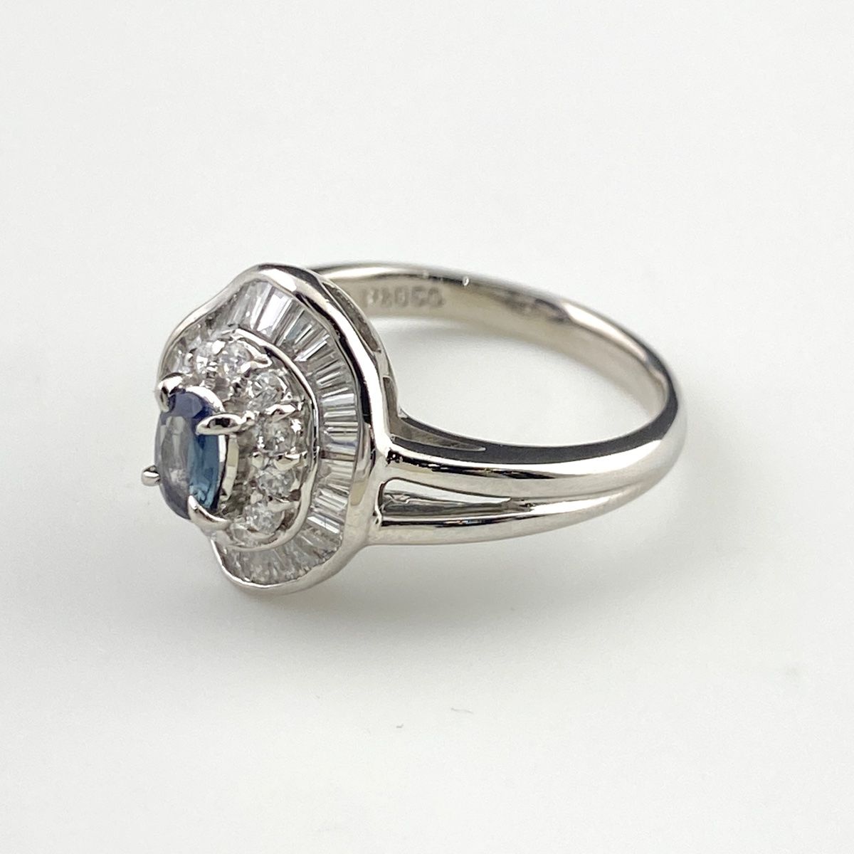 【鑑別書あり】合成アレキサンドライ× ダイヤモンドリング 12号 鑑別書あり】合成アレキサンドライ× ダイヤモンドリング 12号