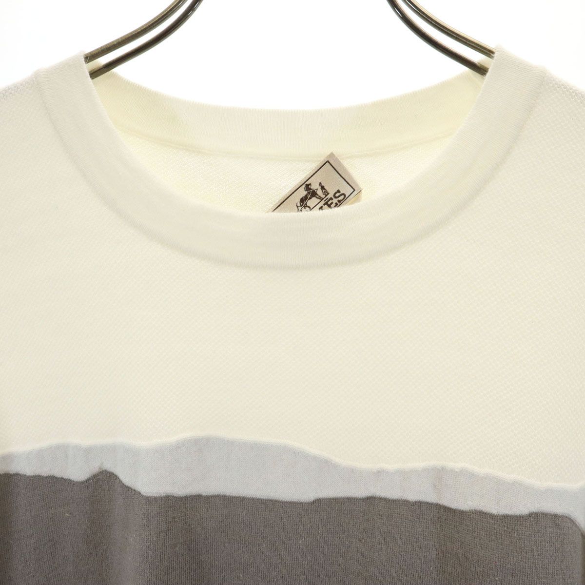 HERMES アイボリー 半袖Tシャツ