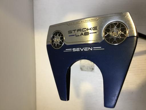  オデッセイ STROKE LAB SEVEN(シルバー/ネイビー)(カスタム) パター PT 純正特注シャフト (フレックスその他) ユニセックス 共用 右利き 右用 Cランク ゴルフクラブ