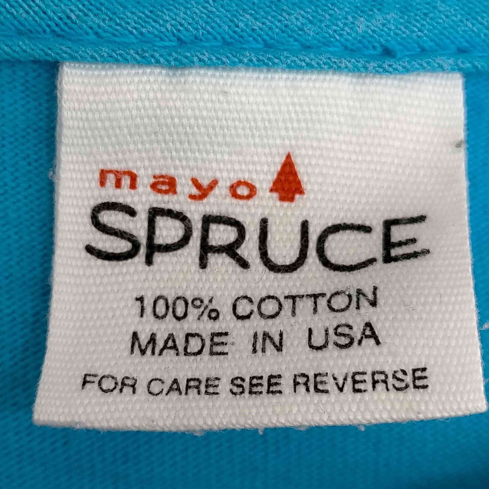 ユーズドフルギ USED古着 {{MAYO SPRUCE}} USA製 VOLAVO ポケットクルーネックTシャツ ヘビーウェイト メンズ import：L 