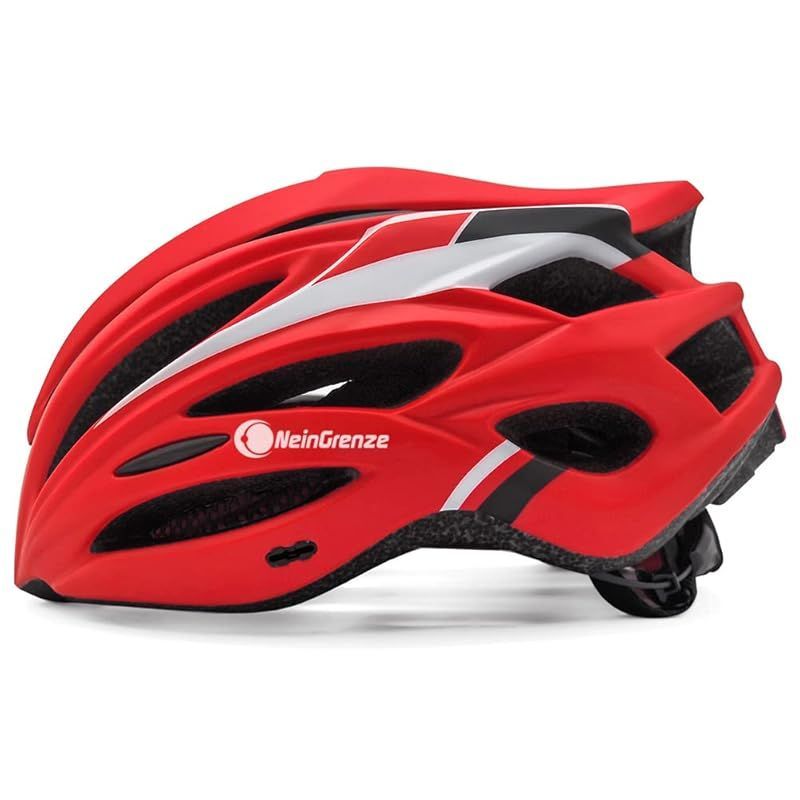 【特価商品】自転車 ヘルメット 大人 自転車ヘルメット ロードバイク サイクリング テールライト ce認証 男女兼用 超軽量 (レッドブラック)