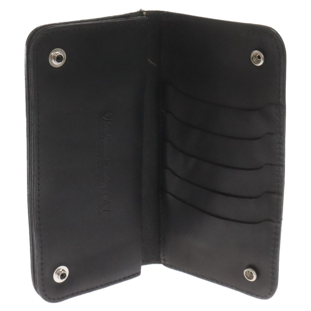 HTC (エイチティーシー) フラワー スタッズ スナップ レザー ロング