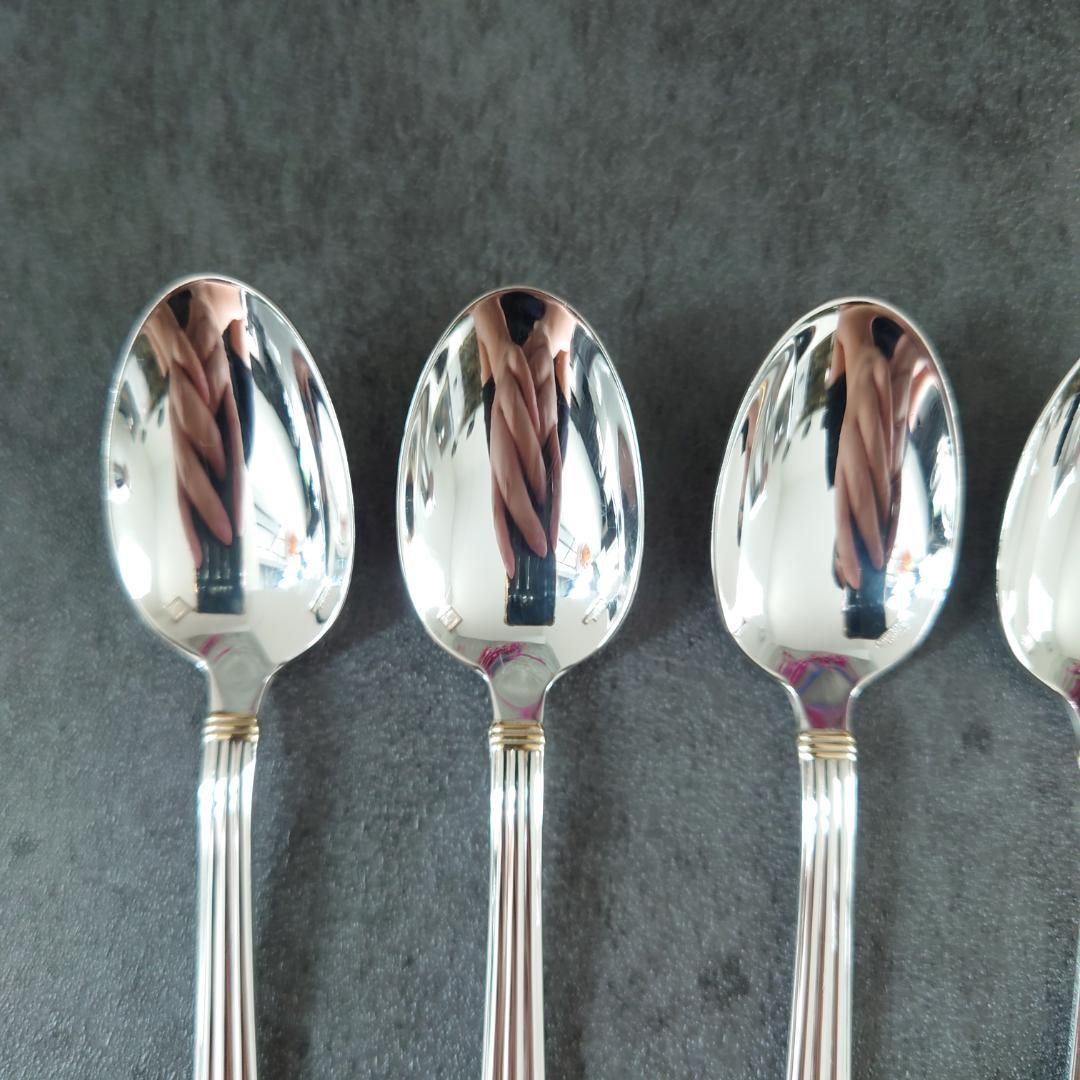 クリストフル アリアゴールドリング デミタススプーン 6点