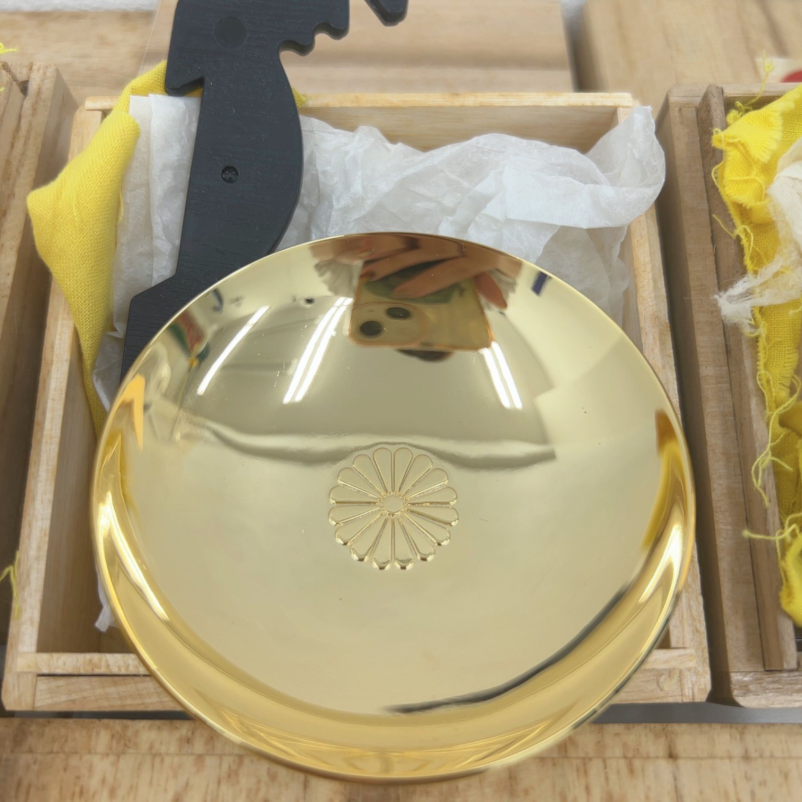 24KGP金杯　純銀銀杯セット　箱付き 24KGP金杯 純銀銀杯セット 箱付き