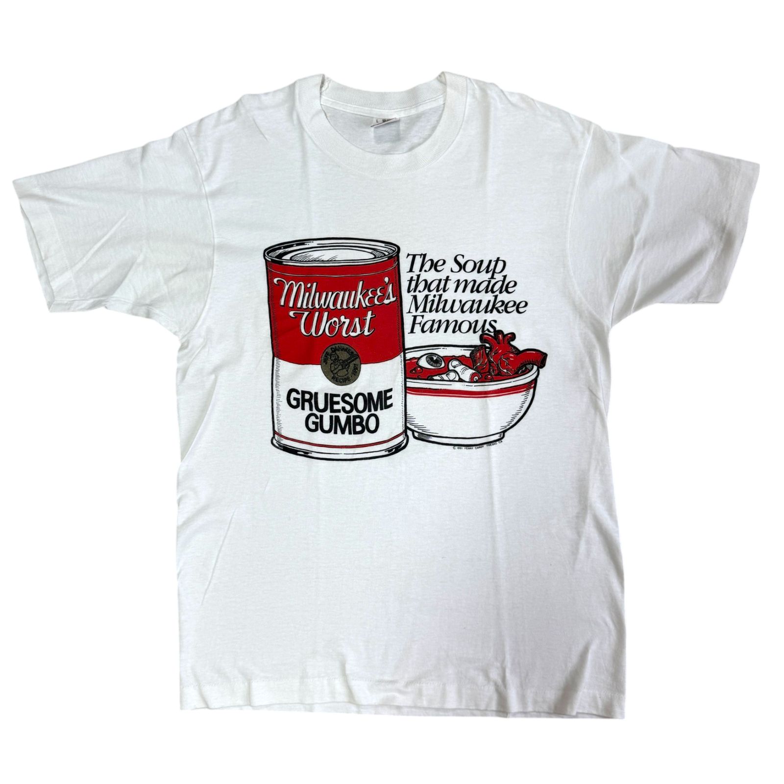 90s Penny Candy Jeffrey Dahmer キャンベルスープ グラフィック T 