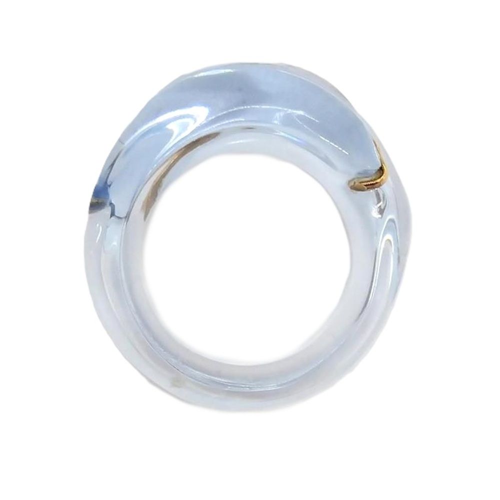 バカラ Baccarat コキアージュ クリアブルー リング 指輪 クリスタルg