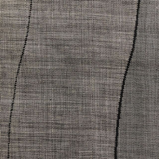 きものキレイ 大島紬 解き済 茶 縦枠 よろけ縞 リユース secondhand KJ003