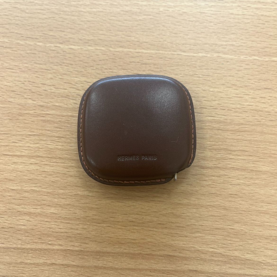 EL5】エルメス メートルリュバン メジャー スケール 3m レザー  