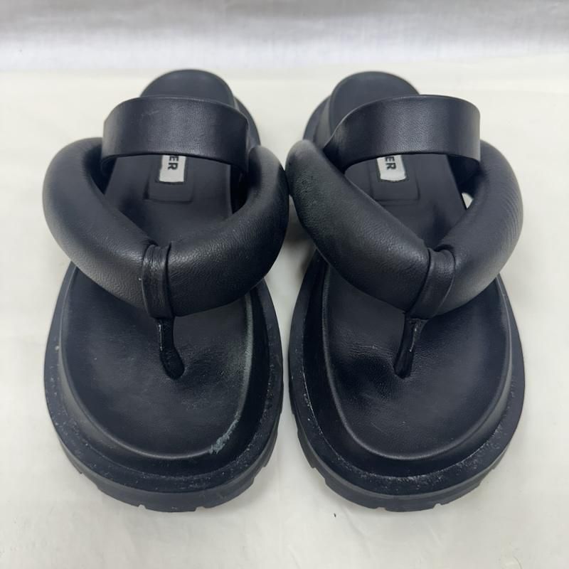 JIL SANDER ジルサンダー サンダル レザー プラットフォームサンダル 