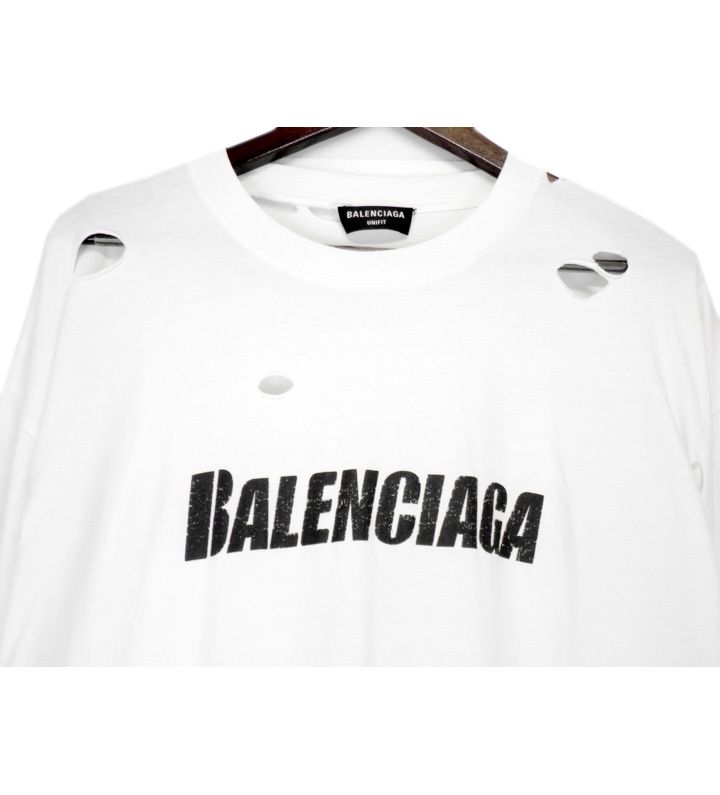 バレンシアガ BALENCIAGA 22SS 【 Destroyed Logo Print T-Shirt 