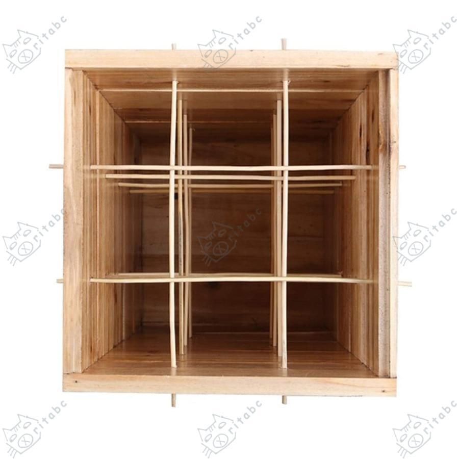 5階 蜜蜂巣箱 ミツバチ 巣箱 杉材養蜂箱キット 焼彩仕上 ワックスを