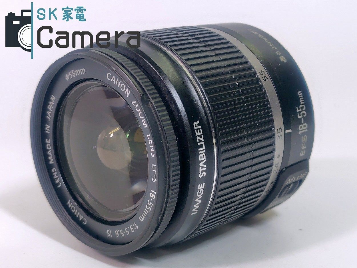 ★特上品★ キヤノン CANON EF-S 18-55ｍｍ Ｆ3.5-5.6 IS STM ★前後キャップ付き ＃9466 Canon EF-S 18-55mm f&frasl;4-5.6 IS STM Lens