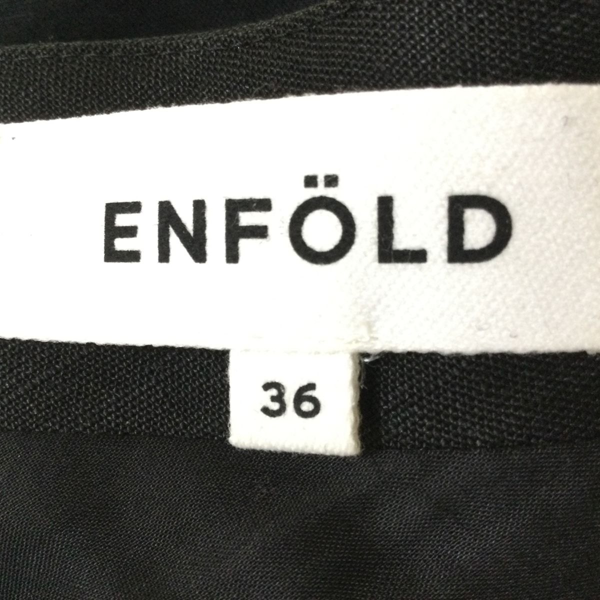 ENFOLD(エンフォルド) オールインワン サイズ36 S レディース - 黒 ...