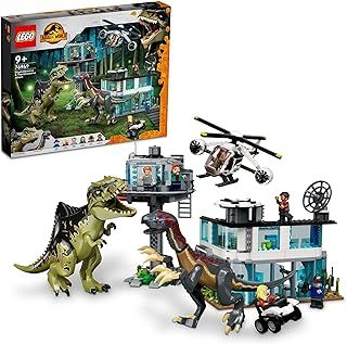 レゴ LEGO ジュラシック ワールド ギガノトサウルスとテリジノサウルスの猛攻撃 おもちゃ 玩具 プレゼント 誕生日 ブロック クリスマス 男の子 女の子 子供 9歳 10歳 11歳 小学生 恐竜 動物 生き物 76949