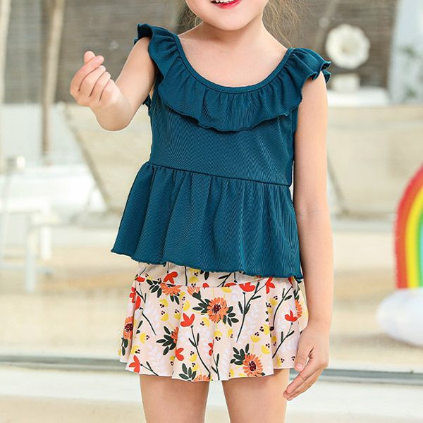 キッズ♡ガールズ♡女の子♡トップス♡スカート♡まとめて♡ TeddyShop キッズ 水着 女の子 かわいい トップス スカート 2点