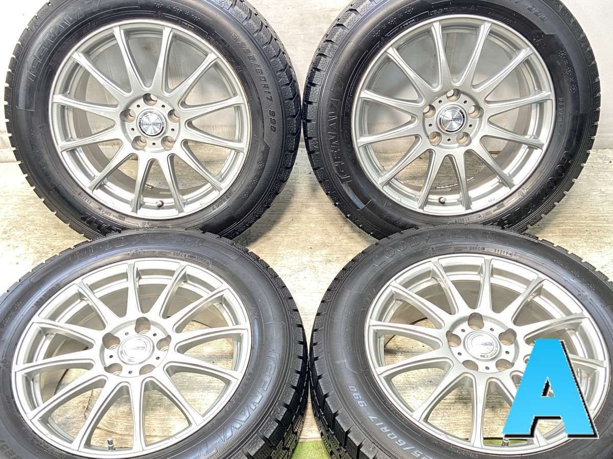 225|60R17 グッドイヤー アイスナビ 7 ラブリオン ルミエール 17x7.0 38 114.3-5穴 タイヤ スタッドレスタイヤ ホイールセット 4本セット w17250419001
