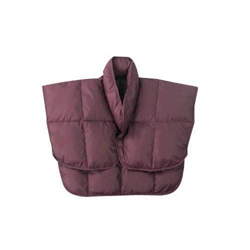 あったか 羽毛 肩当て エンジ 冬 フリーサイズ 男女兼用 2枚組 0390320