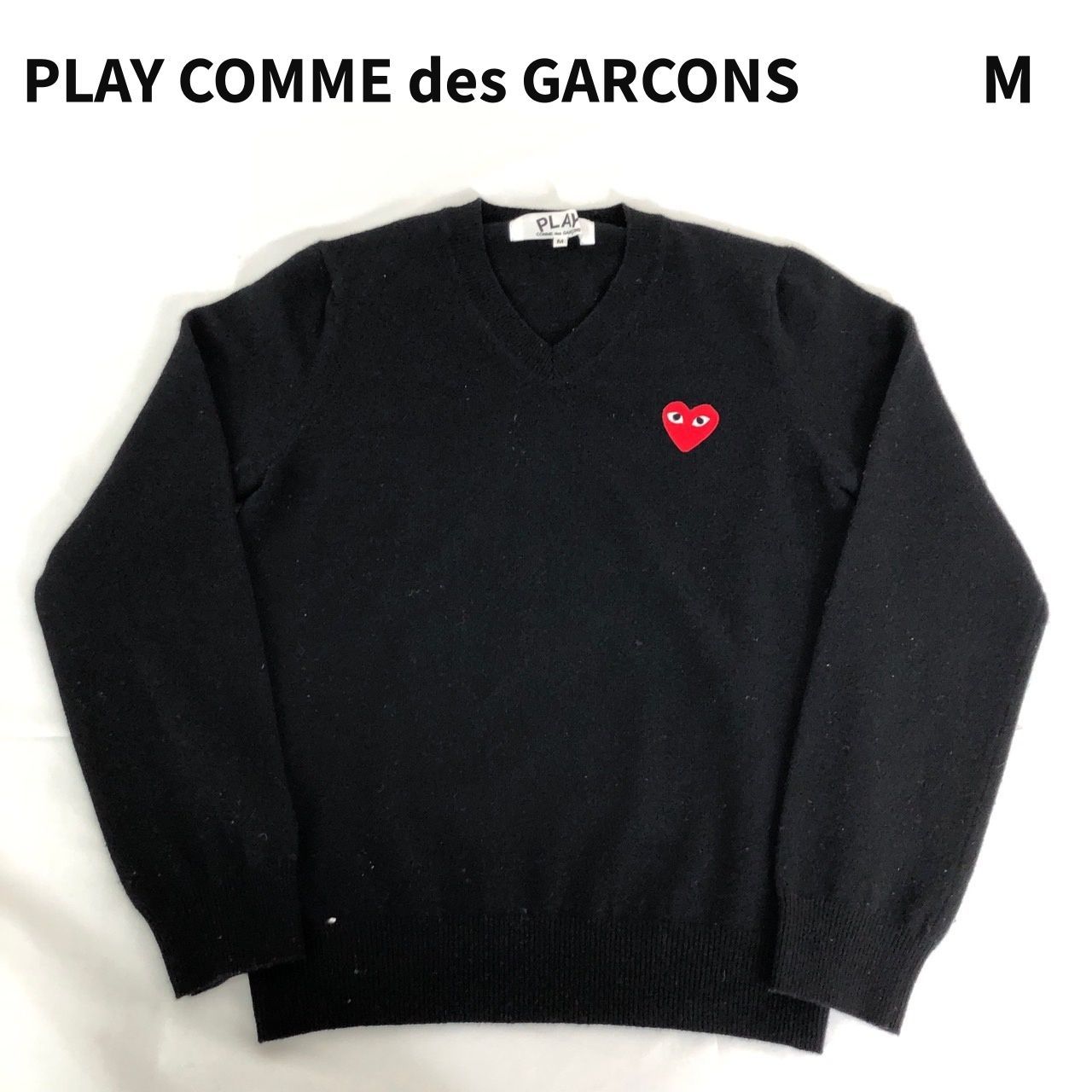 PLAY COMME des GARÇONS 黒 ニットセーター M PLAY COMME des GARÇONS