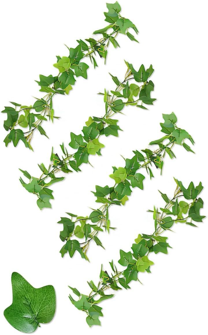 観葉植物 フェイクグリーン 壁掛け マウンテンリーフガーランド〔×6本入り〕アレンジメント/インテリア 観葉植物 フェイクグリーン 壁掛け グレープリーフガーランド〔×6本