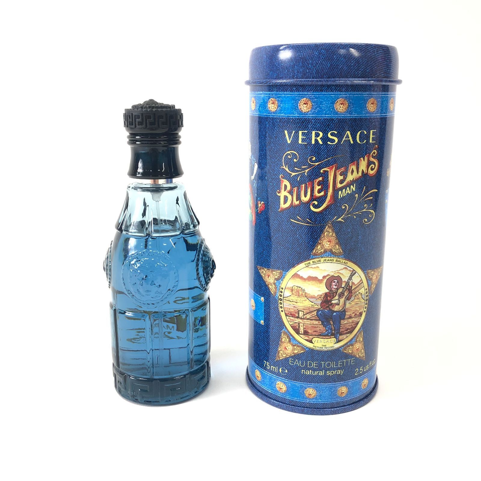 残量8割 VERSACE ヴェルサーチェ 香水 75ml BLUE JEANS ブルージーンズ ヴェルサーチ 24h菊ST - メルカリ