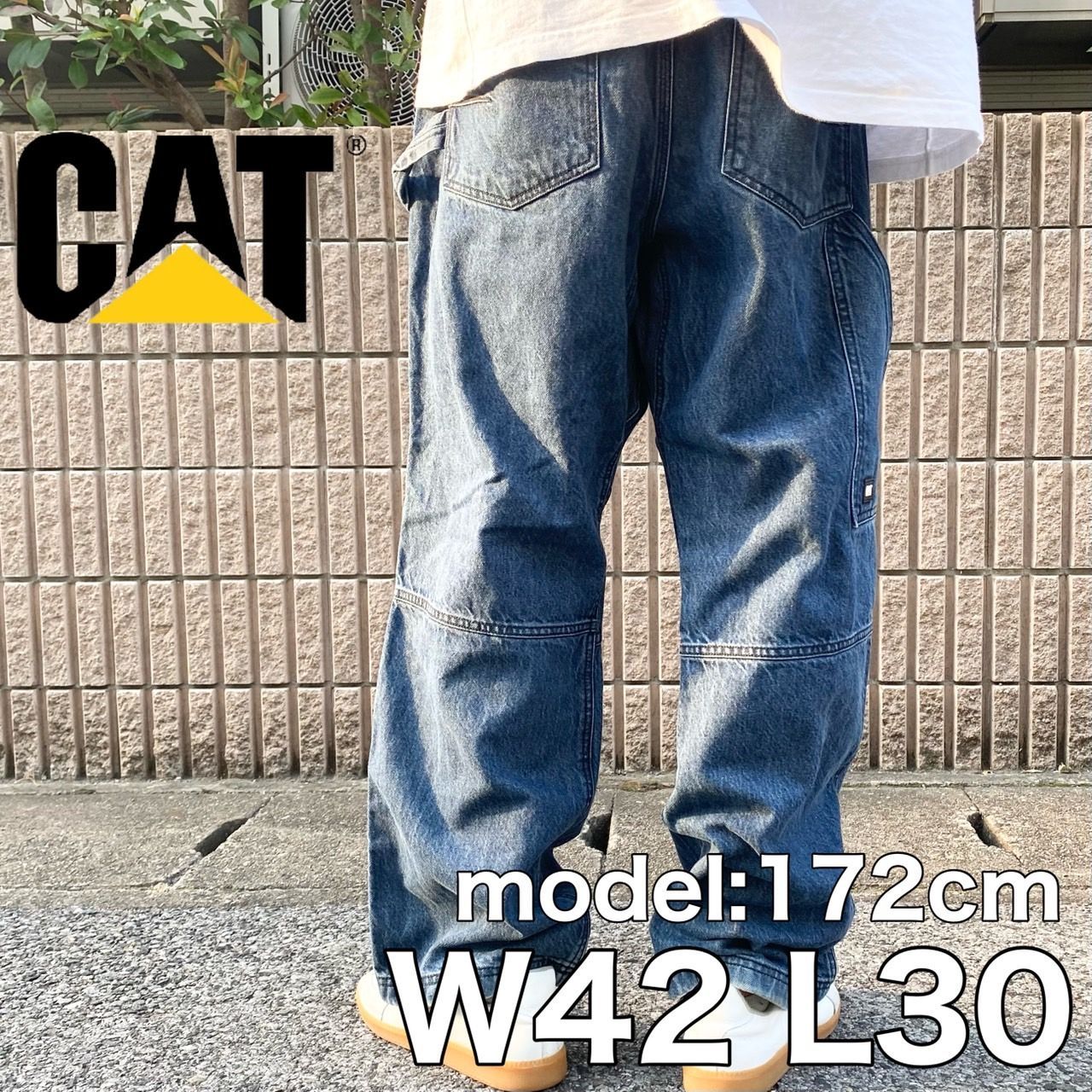 キャタピラー CAT デニム ペインターパンツ W42 L30 ワーク バギー