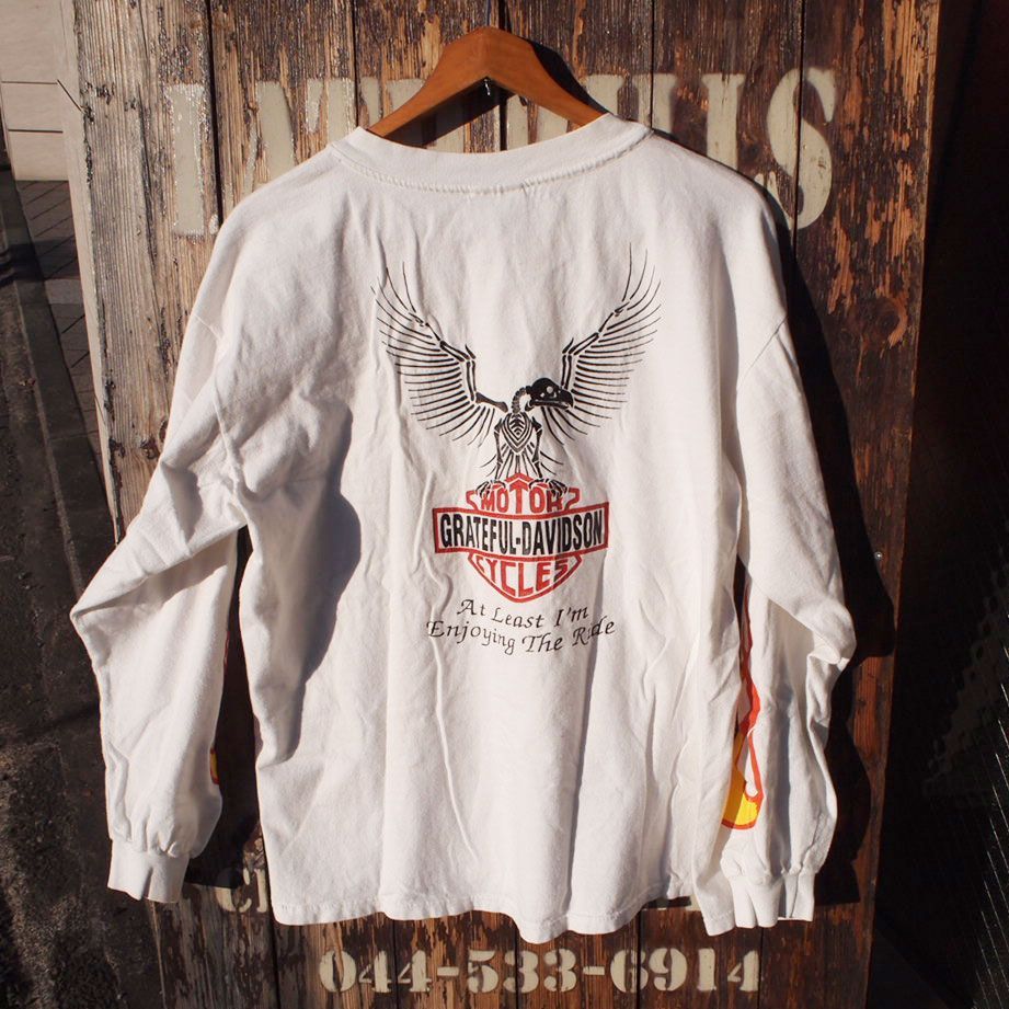 90s Greatful Dead Harley Davidson L/S Tee US-L グレイトフル