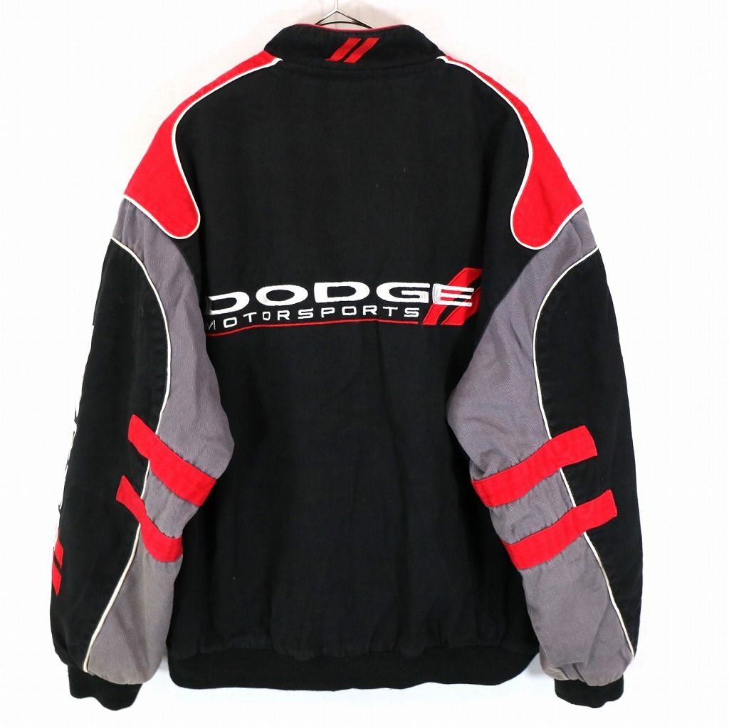 DODGE By JH Design 企業ロゴ レーシングジャケット バイクウェア ブラック (メンズ XL) 中古 古着 O1033 - メルカリ