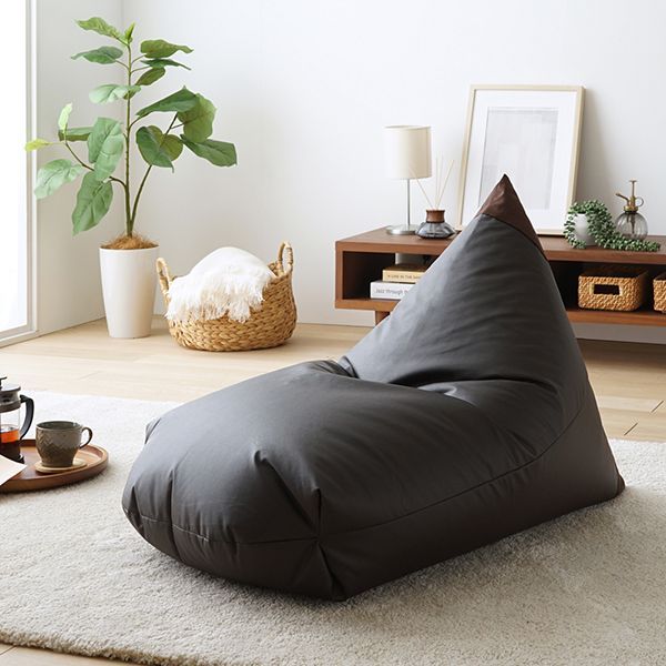 D 新品 レザー ビーズクッション レッド 赤 ソファ レゴリス