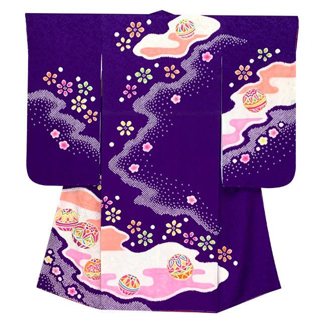 七五三 着物 7歳 四つ身セット(結び帯セット) 女の子 16点フルセット