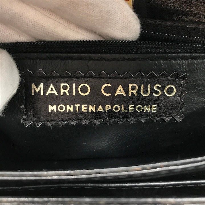 美品 MARIO CARUSO 本クロコダイル レザー クラッチ 2WAY ショルダー
