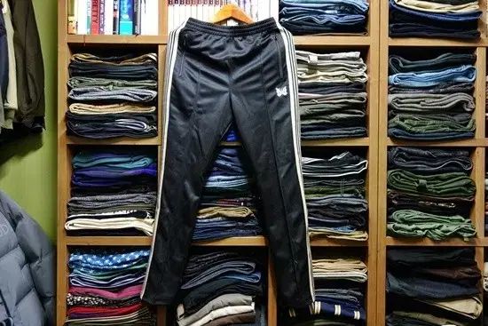 Needles LHP別注カラー　ブラック×ベージュ Needles NEEDLES(ニードルズ) LHP 別注 トラック パンツ ナロー