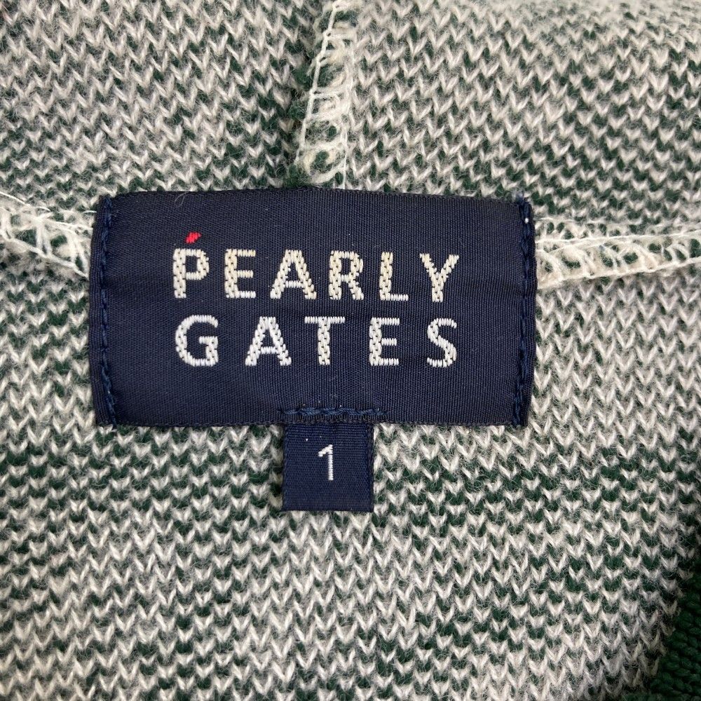 サイズ：1 PEARLY GATES パーリーゲイツ  ニットジップパーカー ニコちゃん  ホワイト系 [240101451325] ゴルフウェア レディース ストスト サイズ：1 PEARLY GATES パーリーゲイツ ニットジップパーカー