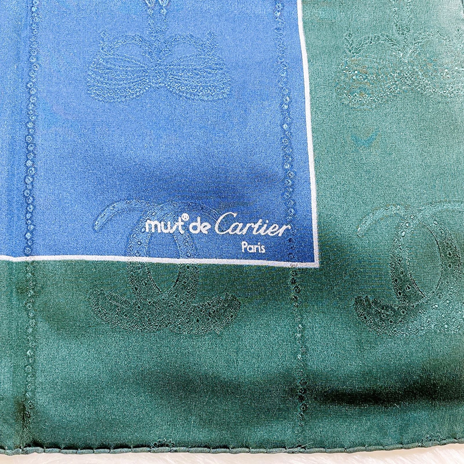 マスト ドゥ カルティエ スカーフ シルク100%　ロゴ入り　796 楽天市場】【中古】カルティエ マスト ドゥ カルティエ スカーフ