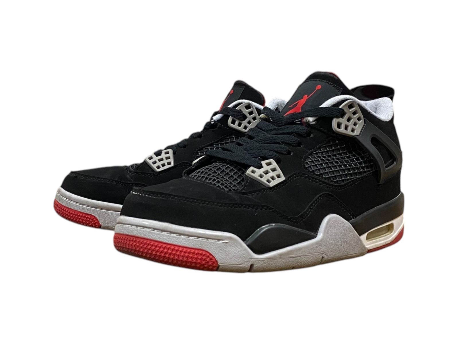 NIKE (ナイキ) AIR JORDAN 4 RETRO エアジョーダン 4 レトロ スニーカー 308497-060 26.5cm US8.5 ブラック レッド グレー メンズ/078