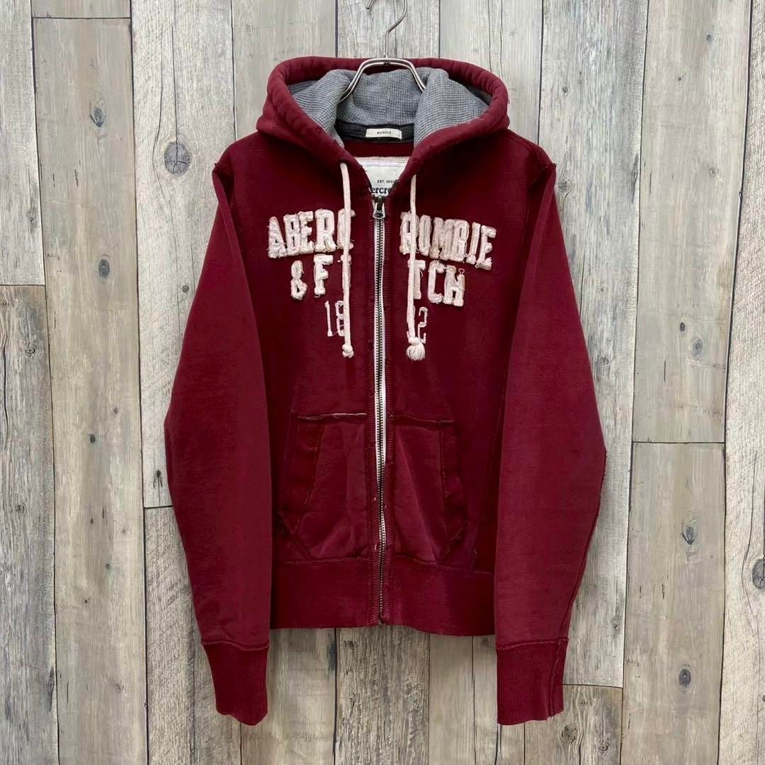 Abercrombie - Fitch 肉厚 スウェット ジップ パーカー M