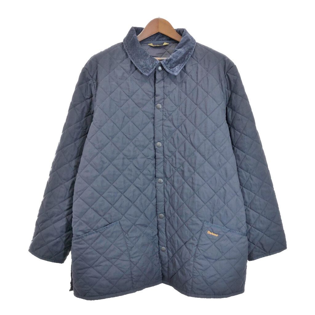 Barbour バブアー キルティングジャケット 大きいサイズ ネイビー (メンズ XXL) 中古 古着 R9881 - メルカリ