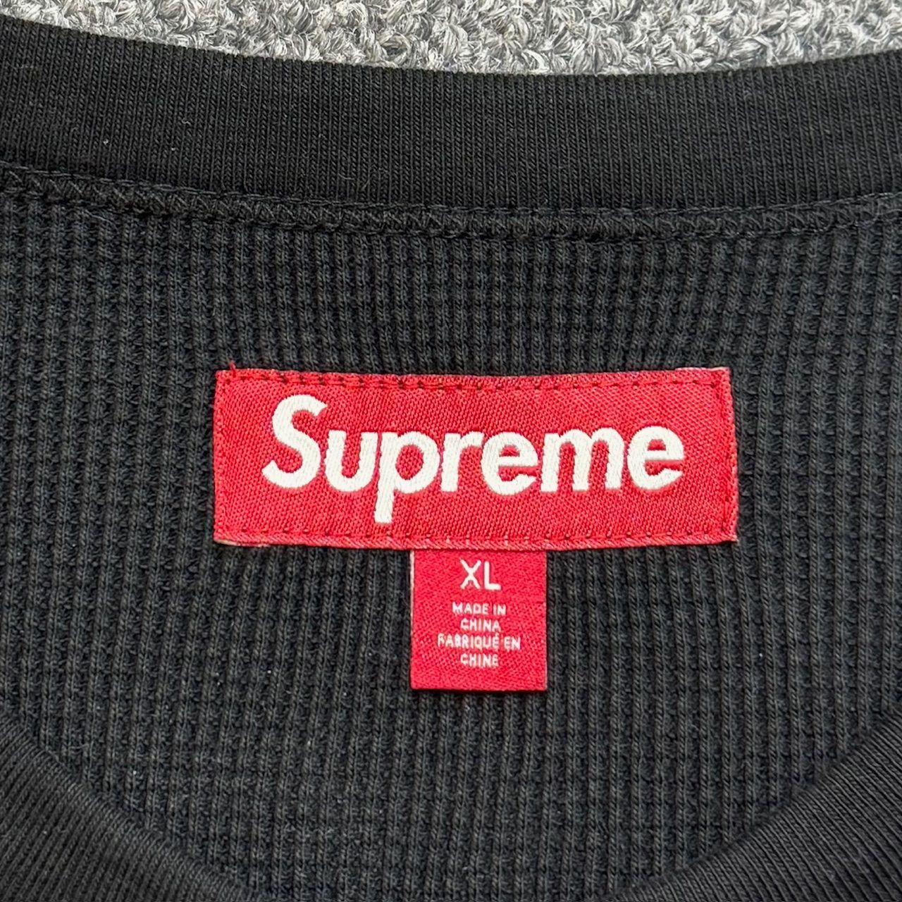 Supreme ブラック XL 長袖カットソー　美品 Supreme ブラック XL 長袖カットソー 美品