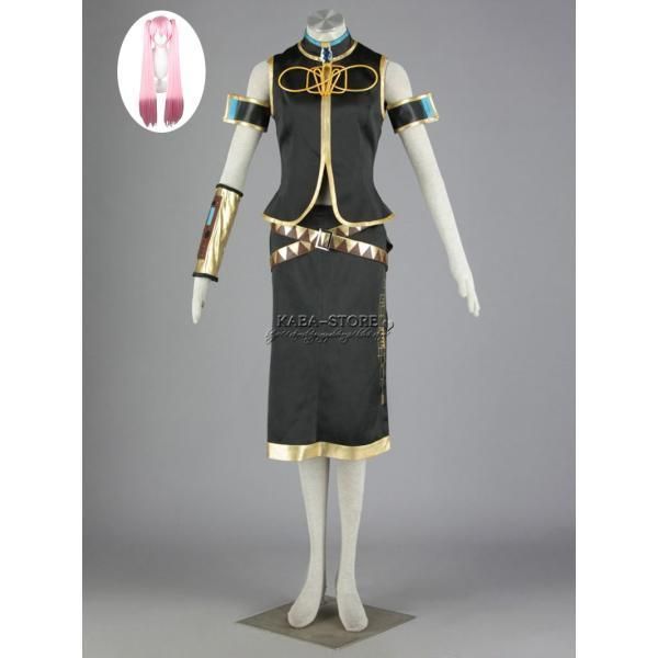◆初音ファミリー 風 巡音ルカ コスプレ 衣装 ウィッグ cosplay コスチューム パーティーグッズ ハロウィン変装 仮装