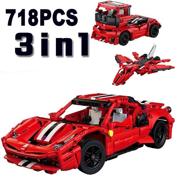 LEGO互換 718ピース 3in1 フェラーリ 488 タイプ Ferrari レゴ