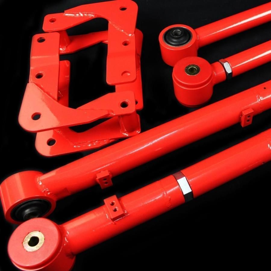 決算セール ジムニー JB23 JB33 JB43 リヤ用 5リンクキット 赤 足回り